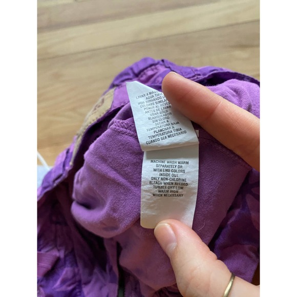 Vintage Childrens Place Purple Flowers Cargo Skirt - Picture 8 of 8